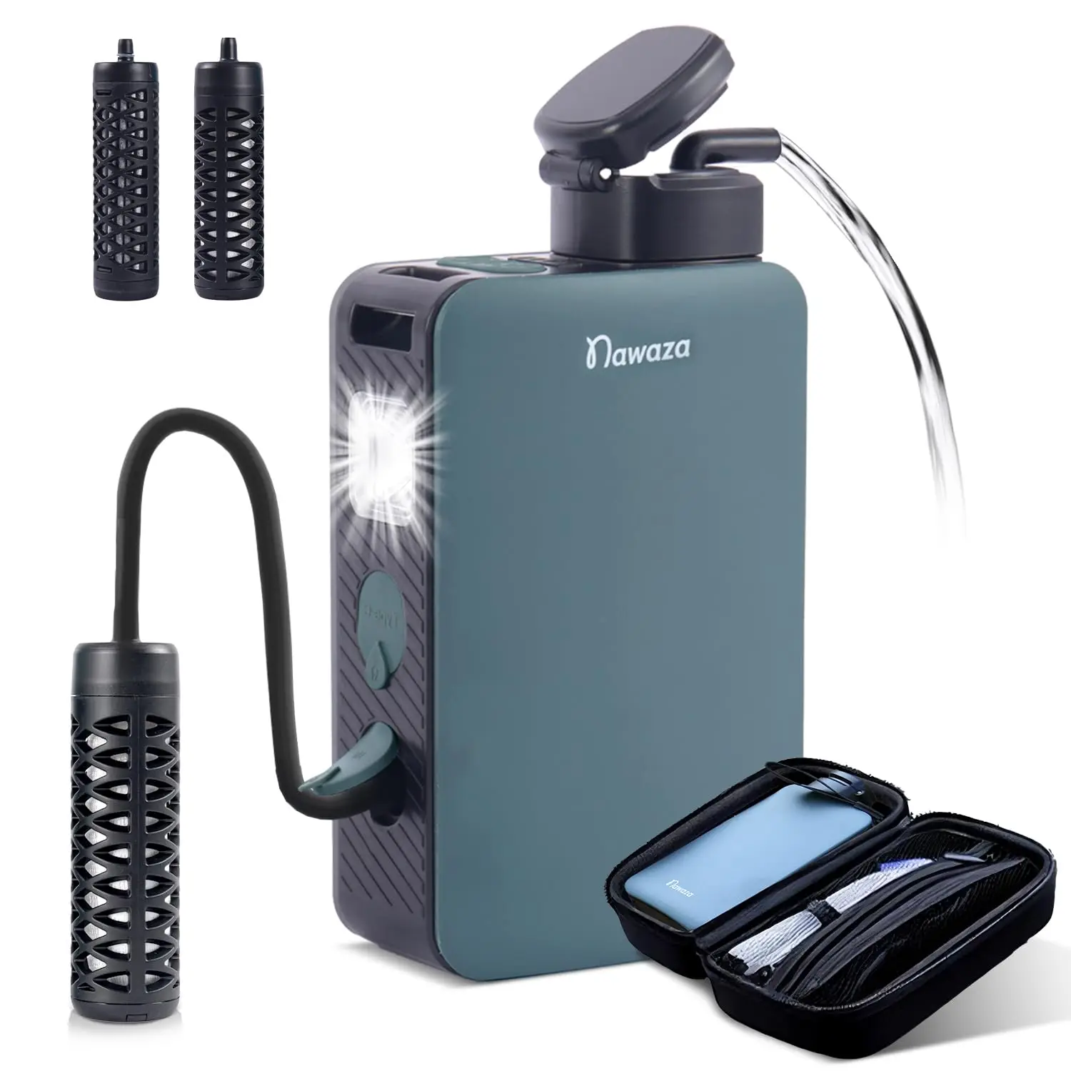 Electric Water Filter for Camping, 0.01 Micron Portable Filtration System, 5200mAh Battery for Hiking & Emergency
Electric Water Filter for Camping, 0.01 Micron Portable Filtration System, 5200mAh Battery for Hiking & Emergency