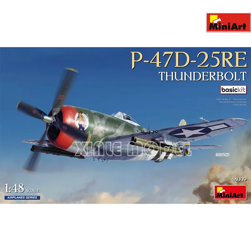 MiniArt Plastic Assembled Aircraft Model Kit 48009 P-47D-25RE Thunderbolt Basic Edition 1/48
MiniArt Plastic Assembled Aircraft Model Kit 48009 P-47D-25RE Thunderbolt Basic Edition 1/48