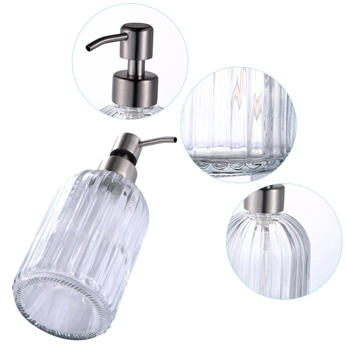 1Pcs Clear Glass Press Bottle 400ml Hand Washing Lotion Pump Leakproof Reusable Suitable for Shampoo Shower Gel
1Pcs Clear Glass Press Bottle 400ml Hand Washing Lotion Pump Leakproof Reusable Suitable for Shampoo Shower Gel