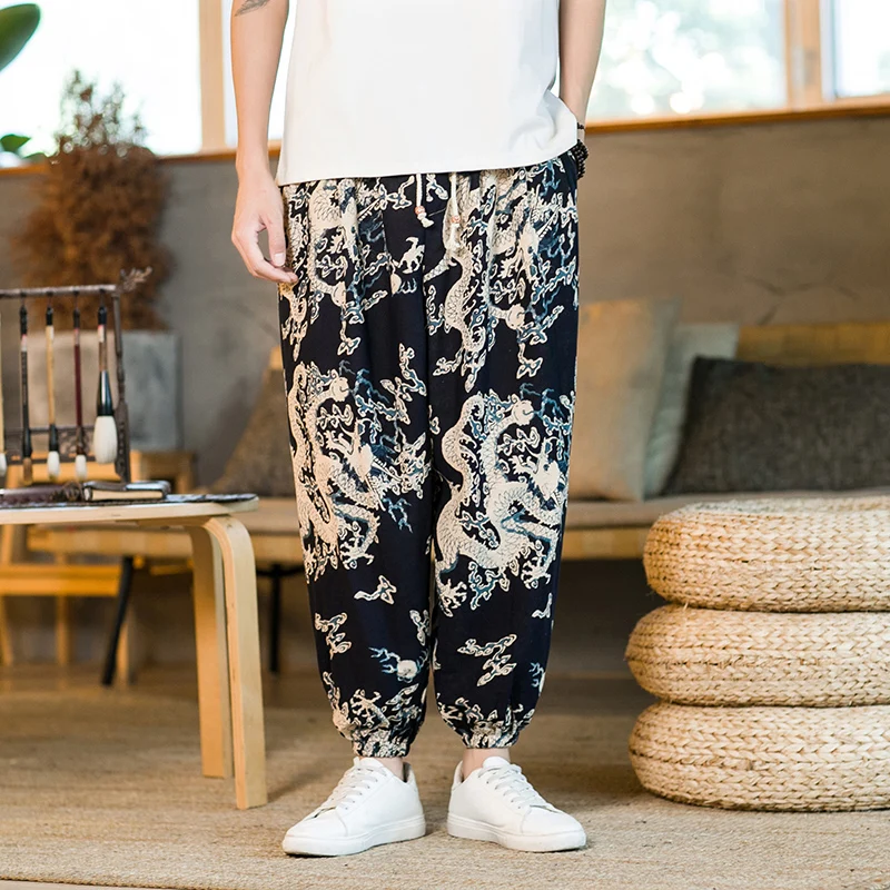 Cotton Linen Men's Casual Pants Loose Fit Street Dance Yoga Sports Long Trousers Harlan Sle Casual Wear Spring Season 
Cotton Linen Men's Casual Pants Loose Fit Street Dance Yoga Sports Long Trousers Harlan Sle Casual Wear Spring Season