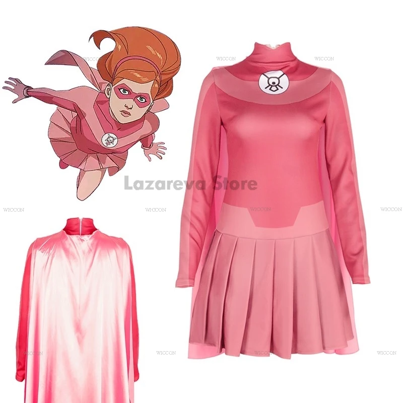 Invincible Atom Cosplay Samantha Costume Eve Pink Dress Superhero Halloween Women Anime Comic Party Roleplay Outfit XS-XXXL
Invincible Atom Cosplay Samantha Costume Eve Pink Dress Superhero Halloween Women Anime Comic Party Roleplay Outfit XS-XXXL