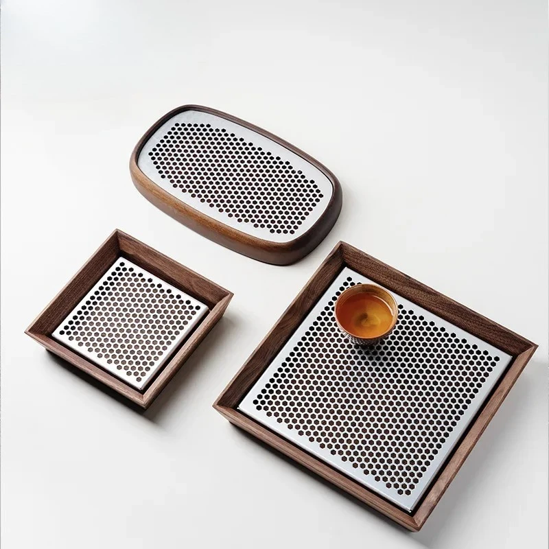 Поднос для чая из орехового дерева и цинкового сплава, японский стиль, для кофе и чая, сервировочный, для кафе, ручная работа
Поднос для чая из орехового дерева и цинкового сплава, японский стиль, для кофе и чая, сервировочный, для кафе, ручная работа