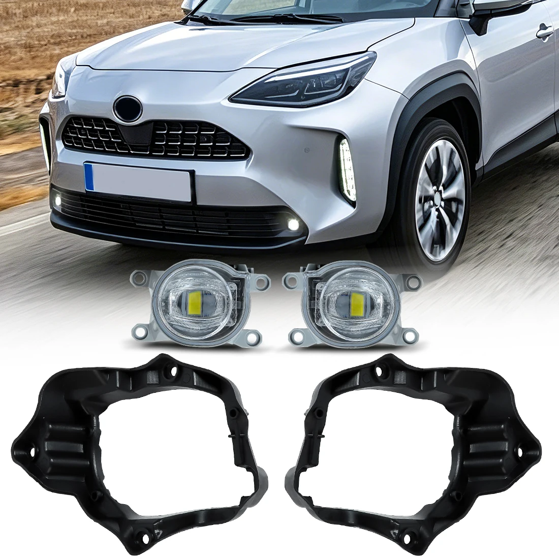 Fog Light Assembly For Toyota Yaris Cross 2020-2025 LED Fog Lamp Front Bumper Driving Light Upgrade with Wire Car Accessories
Fog Light Assembly For Toyota Yaris Cross 2020-2025 LED Fog Lamp Front Bumper Driving Light Upgrade with Wire Car Accessories