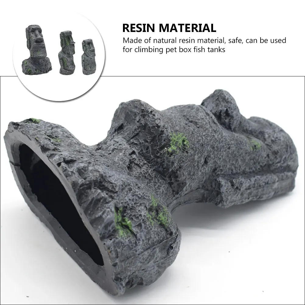3pcs Moai Statues Heads Resin Material Fish Tank Aquarium Decor Environmental Safe Landscaping Ornament Pet
3pcs Moai Statues Heads Resin Material Fish Tank Aquarium Decor Environmental Safe Landscaping Ornament Pet