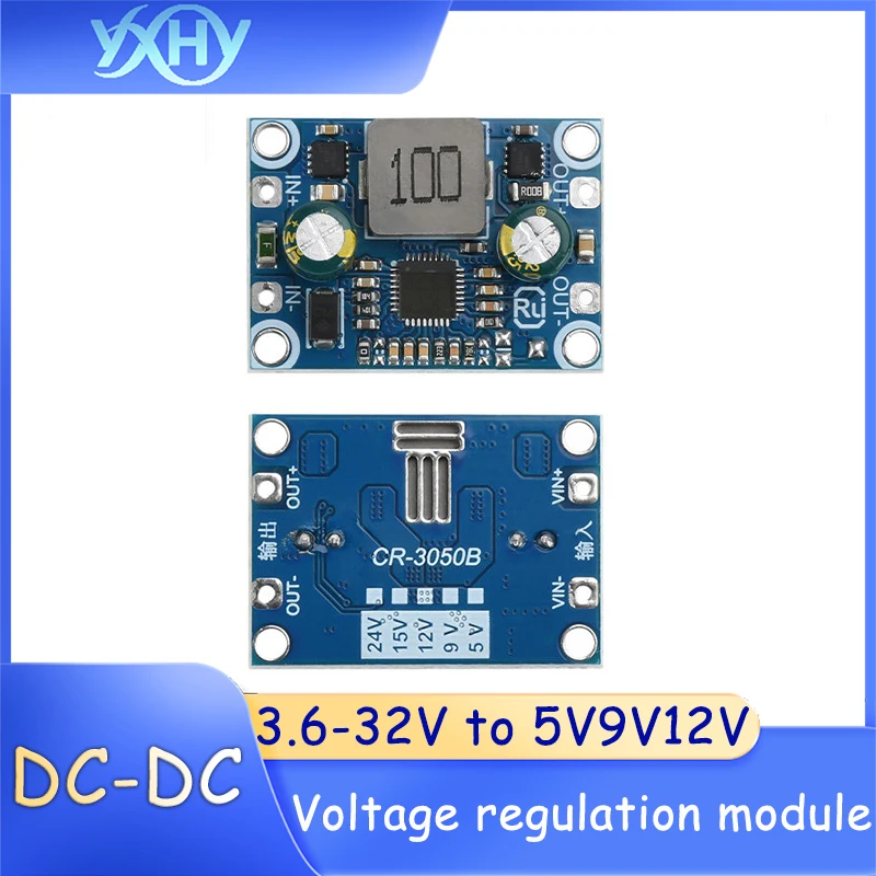 1pcs DC-DC low ripple high conversion boost-buck power supply module, 3.6 - 32V to 5V, 9V, 12V
1pcs DC-DC low ripple high conversion boost-buck power supply module, 3.6 - 32V to 5V, 9V, 12V