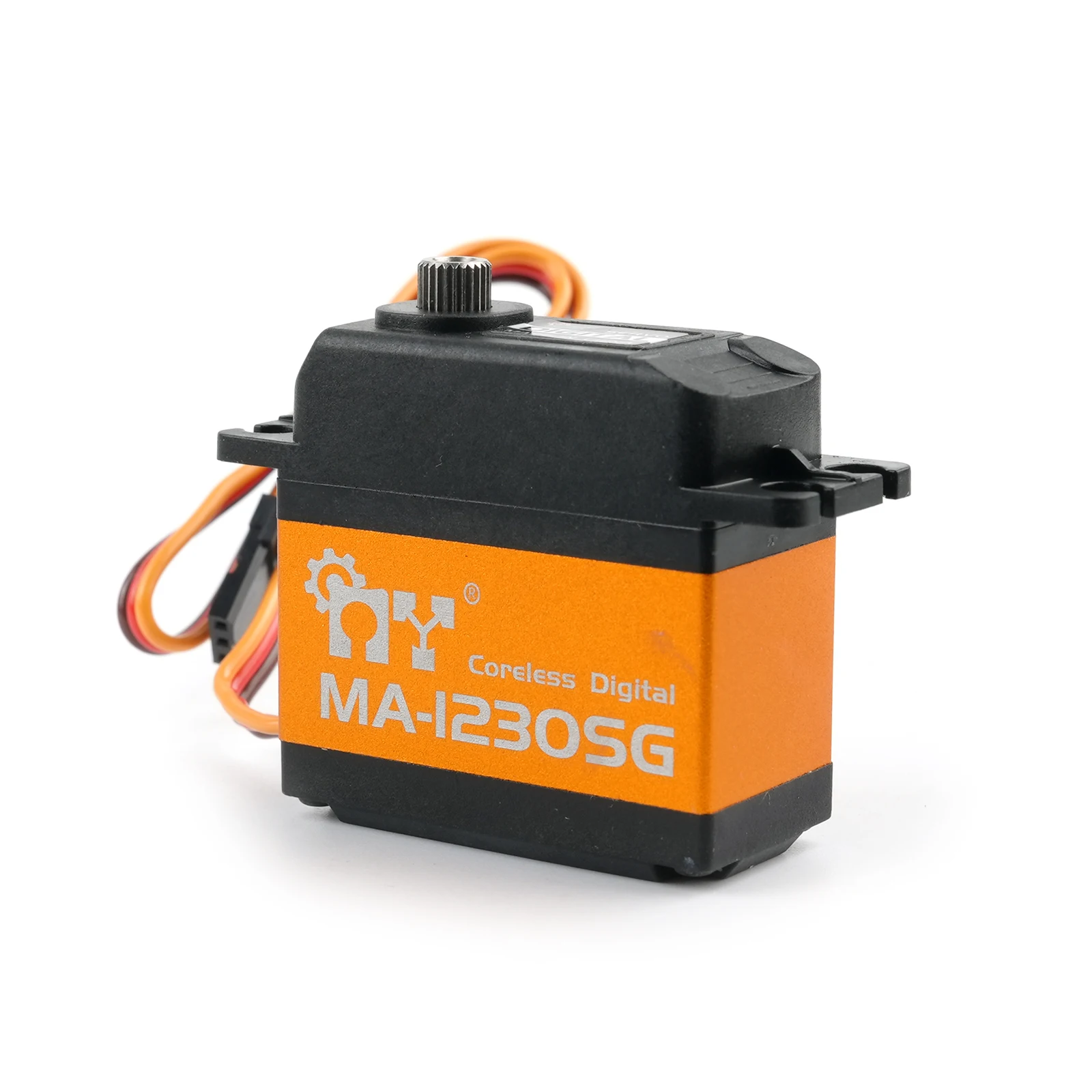 Цифровой безколлекторный сервопривод MA-1230SG, 36 кг крутящий момент, HV, водонепроницаемый, 25T, с высоким крутящим моментом, металлический редуктор, 0.16 с, для радиоуправляемых дронов и роботизированных манипуляторов
Цифровой безколлекторный сервопривод MA-1230SG, 36 кг крутящий момент, HV, водонепроницаемый, 25T, с высоким крутящим моментом, металлический редуктор, 0.16 с, для радиоуправляемых дронов и роботизированных манипуляторов