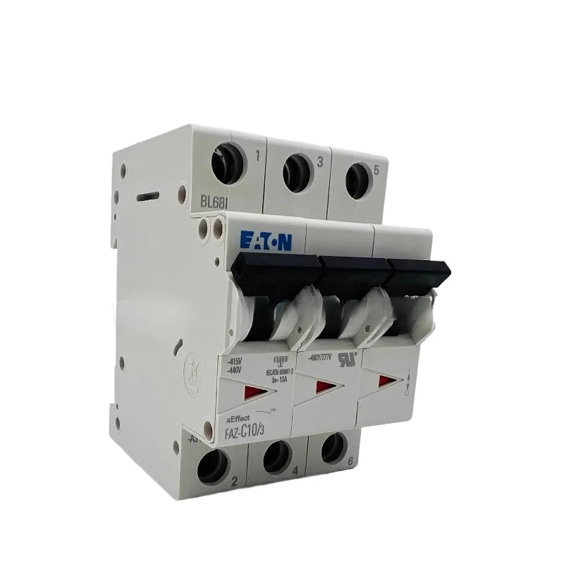 1Pcs EATON FAZ-C10/3 3P C10A High Breaking Miniature Circuit Breaker Air Switch Brand new genuine product
1Pcs EATON FAZ-C10/3 3P C10A High Breaking Miniature Circuit Breaker Air Switch Brand new genuine product