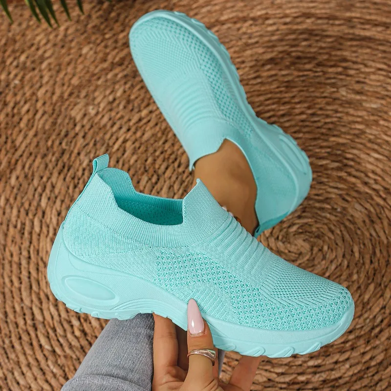Casual New Platform Women's Shoes Solid Color Versatile Heightened Flyweave Breathable Sneakers
Casual New Platform Women's Shoes Solid Color Versatile Heightened Flyweave Breathable Sneakers