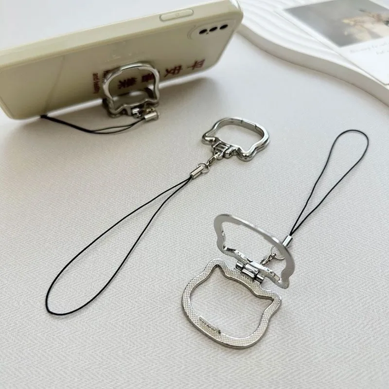 Mobile Phone Lanyard With Cat Shaped Pendant, Universal Foldable Phone Holder Desktop Support Stand
Mobile Phone Lanyard With Cat Shaped Pendant, Universal Foldable Phone Holder Desktop Support Stand