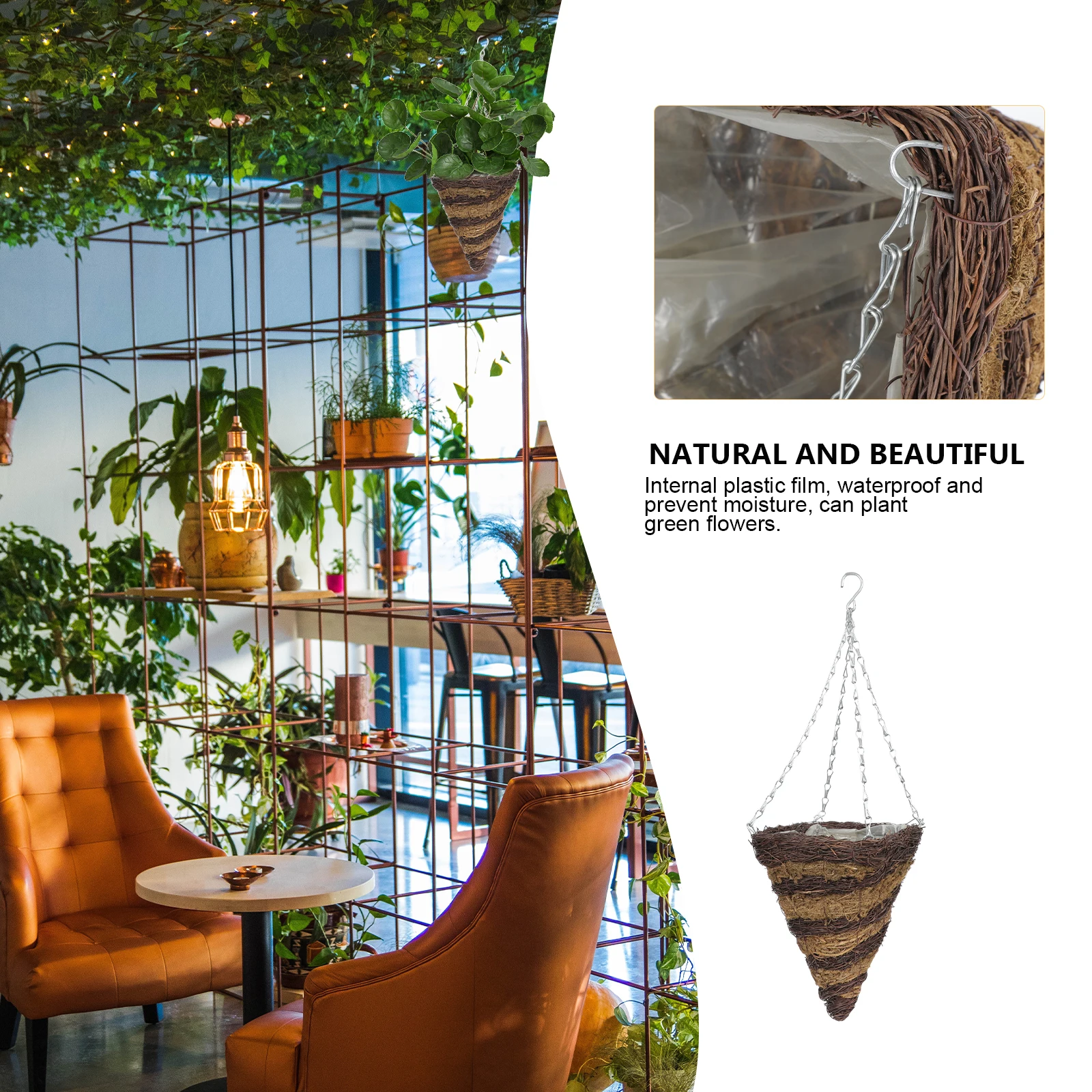 Hanging Basket Woven Rattan Planter Shaped Flowerpot Plant Stand Indoor Outdoor 6 Sides Durable Natural Home Decor
Hanging Basket Woven Rattan Planter Shaped Flowerpot Plant Stand Indoor Outdoor 6 Sides Durable Natural Home Decor