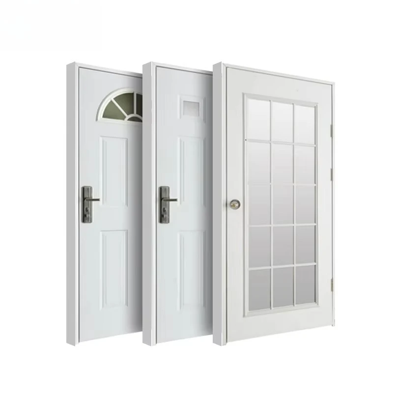 New Design American Wooden Main Door Security Entrance American Front Door with Tinted Glass and Hardware
New Design American Wooden Main Door Security Entrance American Front Door with Tinted Glass and Hardware