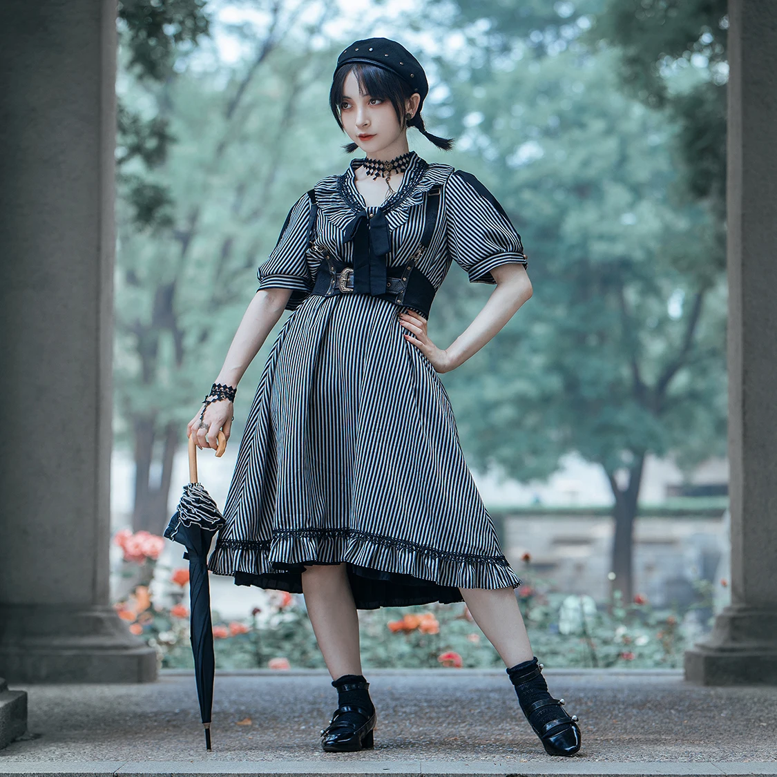 St Continent Gothic A-Line Doll Dr Bubble Sve Striped OP Dr Sweet Lolita Sle V-Ne Свободная талия ort Sve
St Continent Gothic A-Line Doll Dr Bubble Sve Striped OP Dr Sweet Lolita Sle V-Ne Свободная талия ort Sve