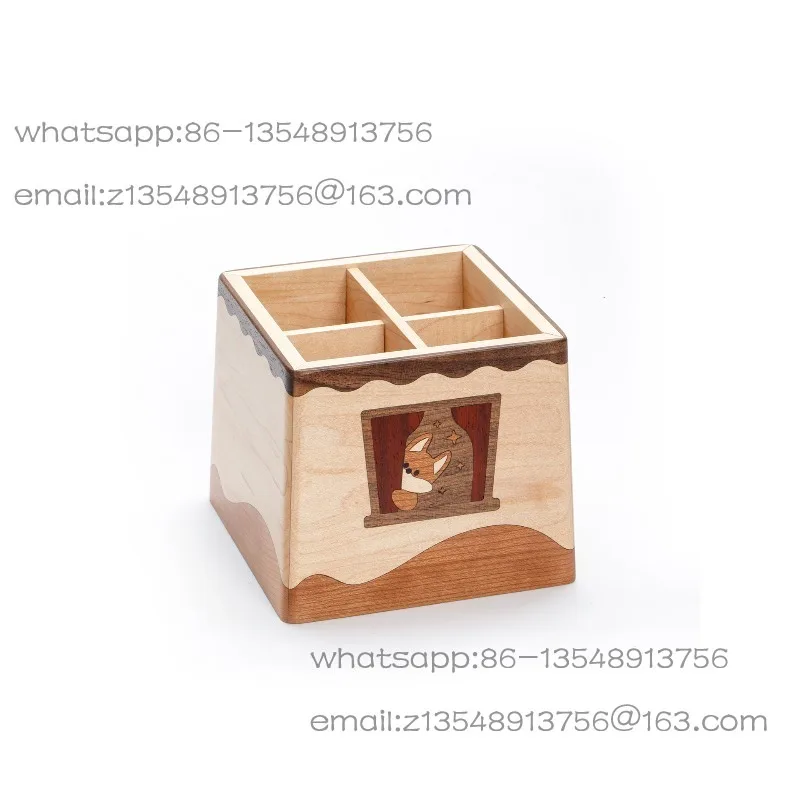 Puppy desktop storage box multifunctional student solid wood pen holder grid pen insert office supplies gift lettering
Puppy desktop storage box multifunctional student solid wood pen holder grid pen insert office supplies gift lettering