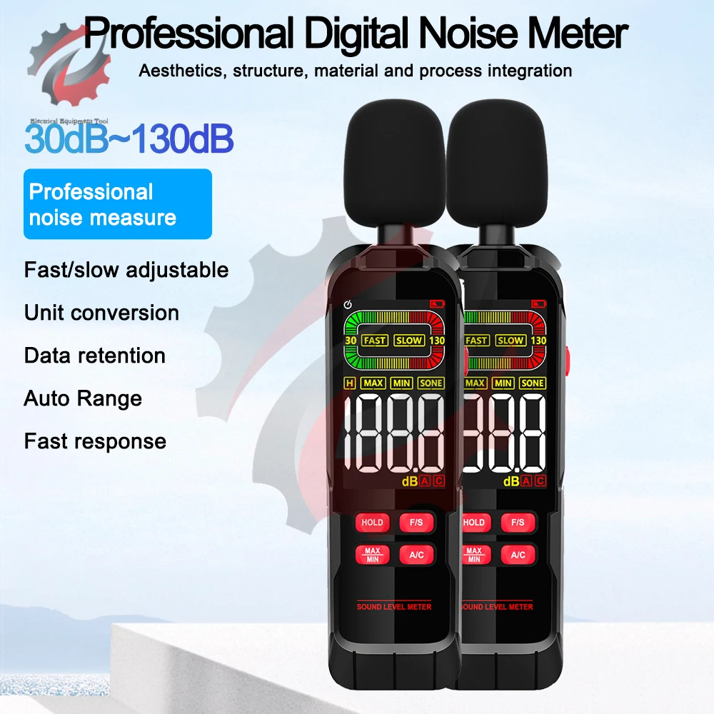 ZL82B Color Screen Digital Sound Level Meter High Precision Audio Level Tester Rechargeable Type-C Decibel Meter Noise Detector
ZL82B Color Screen Digital Sound Level Meter High Precision Audio Level Tester Rechargeable Type-C Decibel Meter Noise Detector