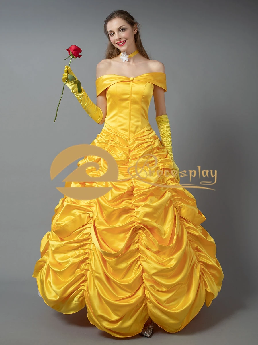 Animation Movie Belle Cosplay Yellow Princess Dress Costume Outfit for Women Adults Halloween Christmas Party
Animation Movie Belle Cosplay Yellow Princess Dress Costume Outfit for Women Adults Halloween Christmas Party