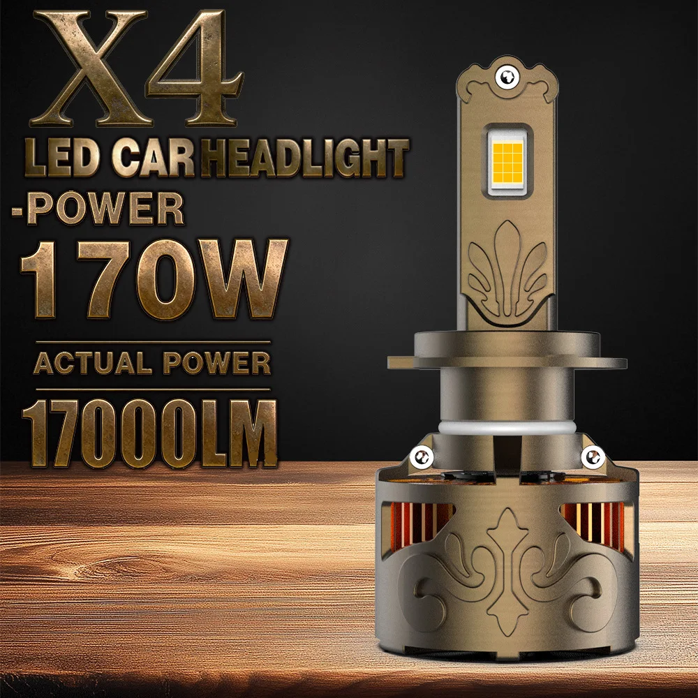 X4 car headlights 170W high power headlights H1 H3 9005 9012 truck general purpose led headlights
X4 car headlights 170W high power headlights H1 H3 9005 9012 truck general purpose led headlights