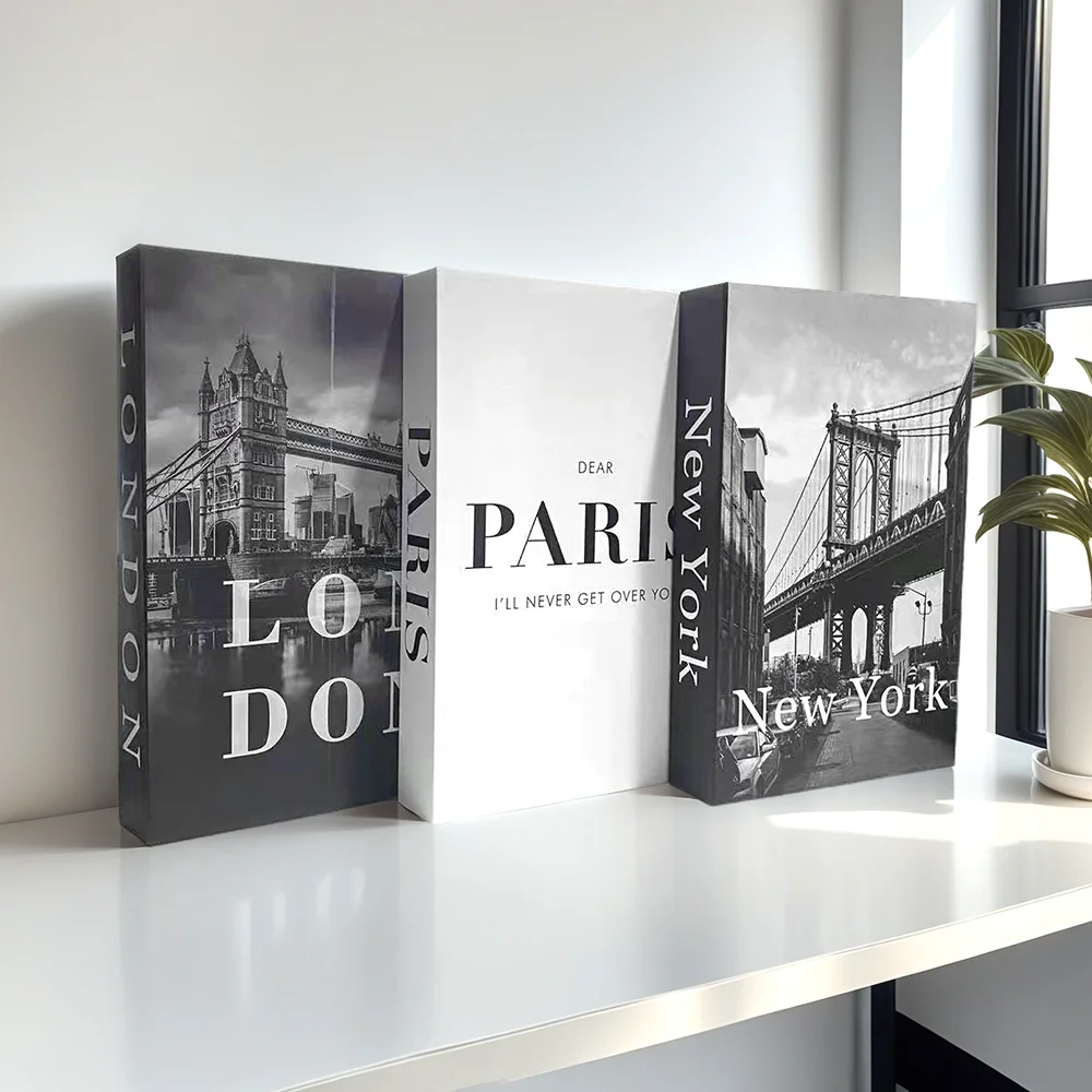 Paris New York Rome City Decoration Storage Box Fake Book Living Room Decorative Hotel Coffee Table Bedroom Aesthetic Home Decor
Paris New York Rome City Decoration Storage Box Fake Book Living Room Decorative Hotel Coffee Table Bedroom Aesthetic Home Decor