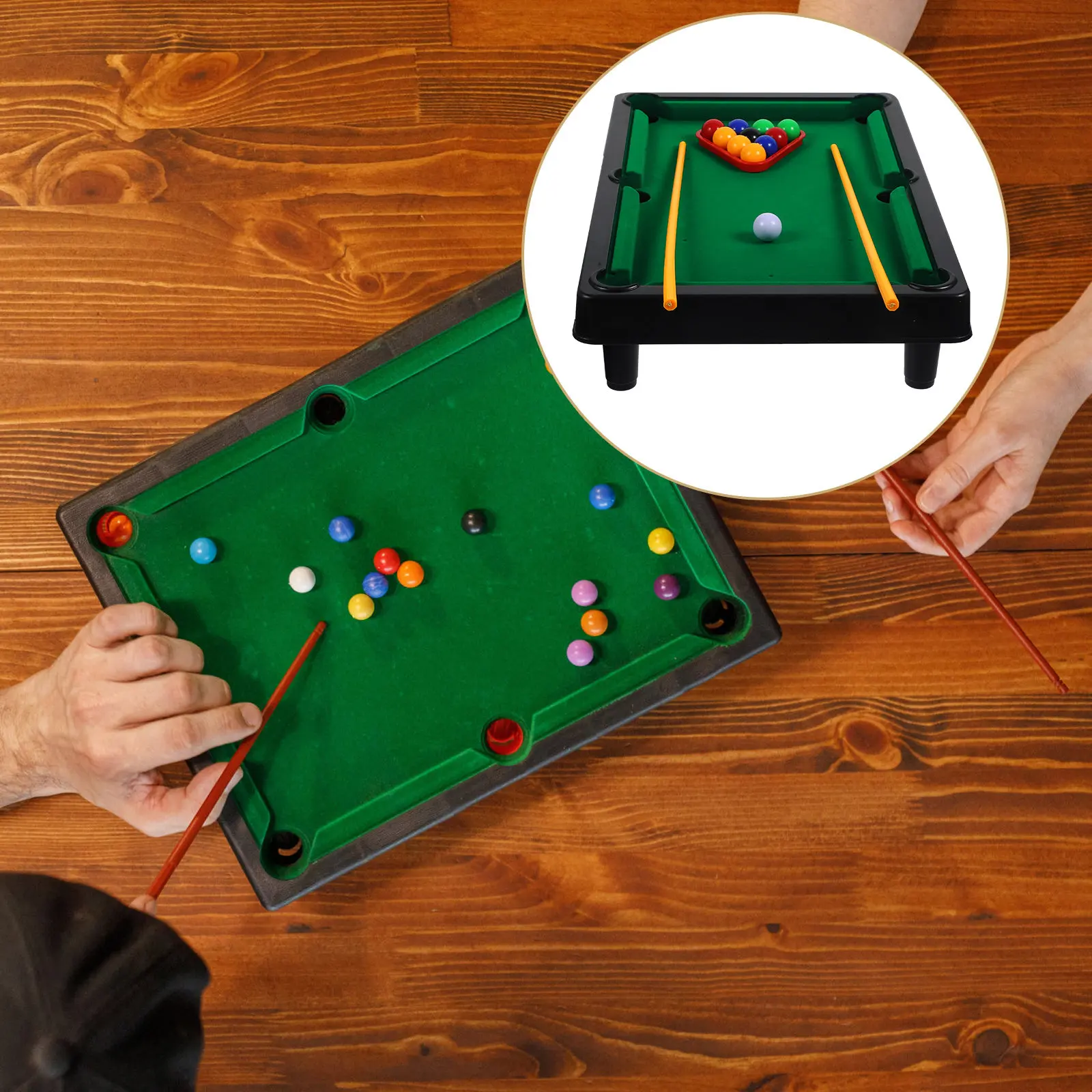 1Set Mini Tabletop Billiards Game Indoor Parent- Interactive Board Sports Game Compact Household Pool Set Gift for Family
1Set Mini Tabletop Billiards Game Indoor Parent- Interactive Board Sports Game Compact Household Pool Set Gift for Family