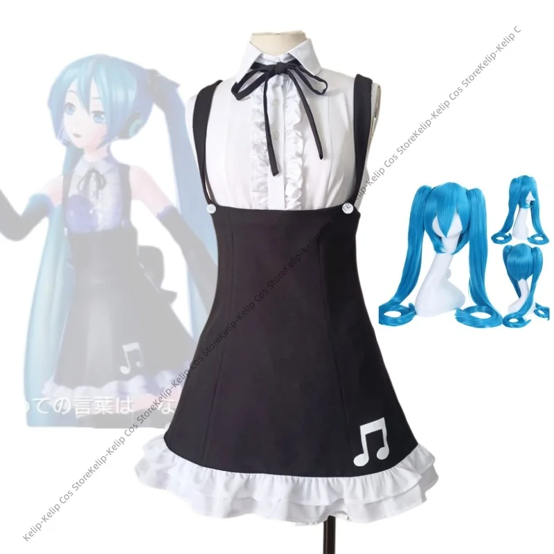 Retro Anime Gothic Module Cosplay Costumes Black White Jumper Skirt Set Pjsk Lolita Musical Note Pinafore Dress Ruffle Blouse
Retro Anime Gothic Module Cosplay Costumes Black White Jumper Skirt Set Pjsk Lolita Musical Note Pinafore Dress Ruffle Blouse