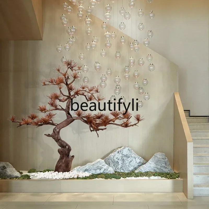 New Chinese-style simulated welcome pine ornament porch hotel lobby landscaping floor decoration53
New Chinese-style simulated welcome pine ornament porch hotel lobby landscaping floor decoration53
