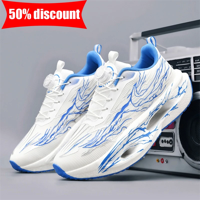 Men Sports Shoes Breathable Shock-absorbing Racing Training Running Shoes Comfortable Rotating Button Women Casual Fitness Shoes
Men Sports Shoes Breathable Shock-absorbing Racing Training Running Shoes Comfortable Rotating Button Women Casual Fitness Shoes