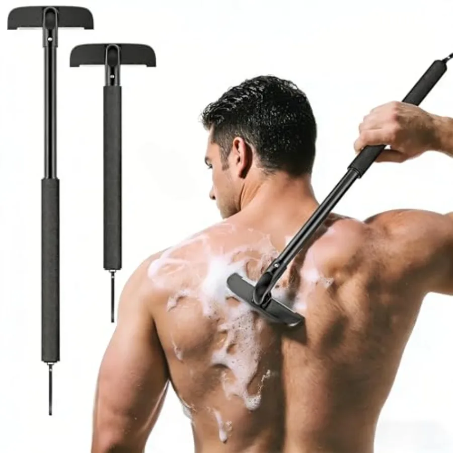 Nick-Free Back Shaver for Men, 17.7" Extendable Aluminum Alloy Long Handle, 4.9" Wide Replaceable Blade, Safe for Sensitive Ski
Nick-Free Back Shaver for Men, 17.7" Extendable Aluminum Alloy Long Handle, 4.9" Wide Replaceable Blade, Safe for Sensitive Ski