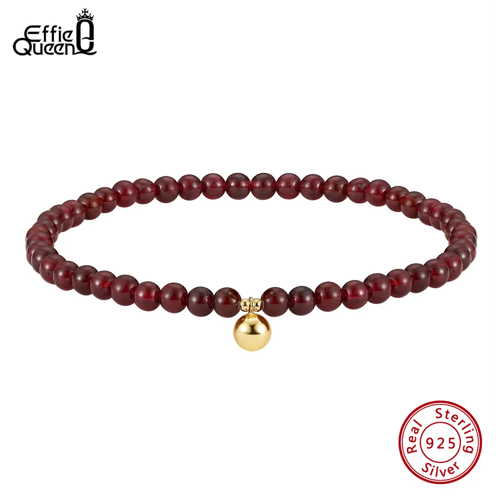 Effie Queen 925 Sterling Silver 4.5mm Natural Garnet Anklets for Women Fashion Ankle Bracelet On Leg Foot Summer Jewelry SA48
Effie Queen 925 Sterling Silver 4.5mm Natural Garnet Anklets for Women Fashion Ankle Bracelet On Leg Foot Summer Jewelry SA48