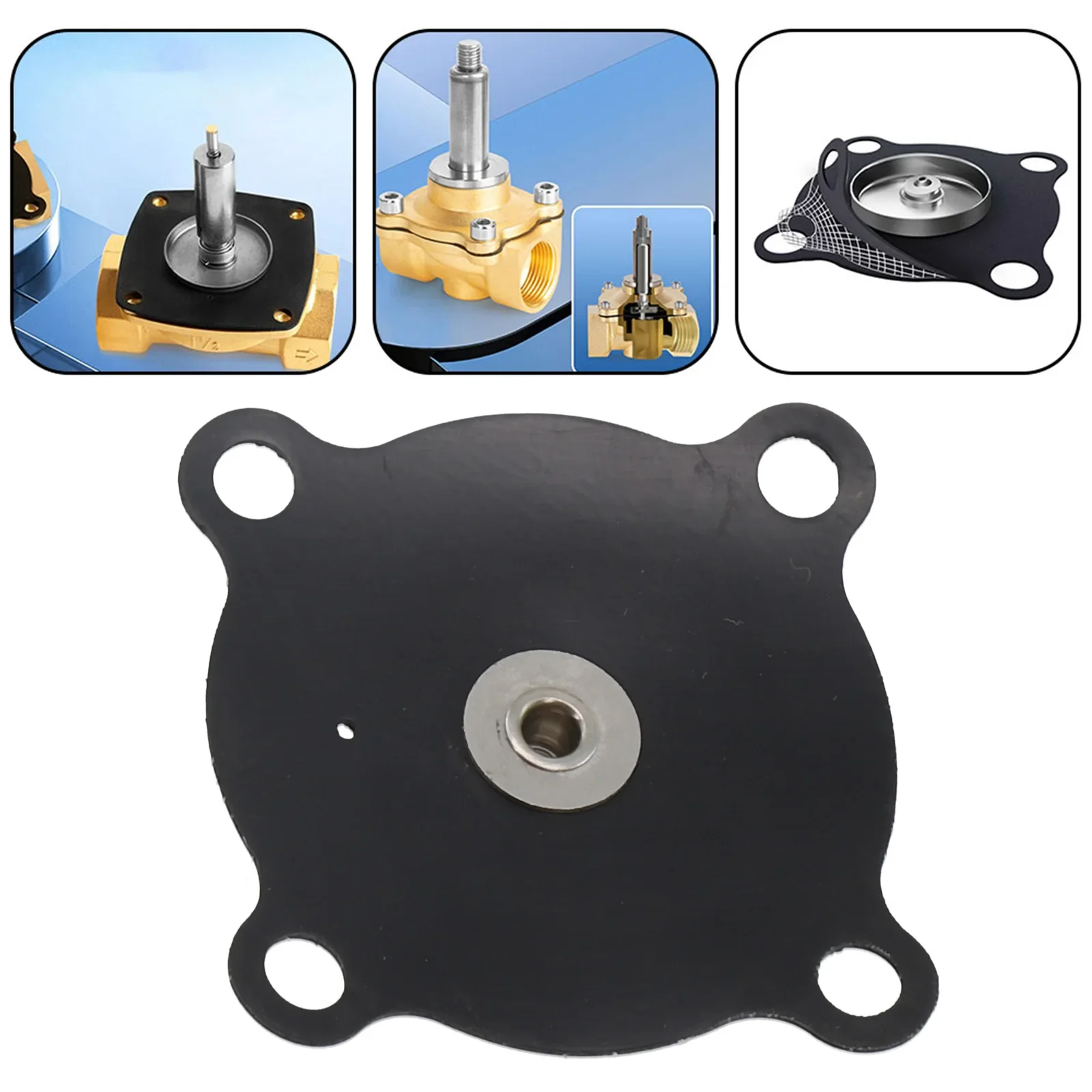 1pc Robust Electromagnetic Valve Diaphragm - Rubber & Nylon, Black, Tight Sealing, 1/2” & 3/4" Sizes Easy Installation
1pc Robust Electromagnetic Valve Diaphragm - Rubber & Nylon, Black, Tight Sealing, 1/2” & 3/4" Sizes Easy Installation