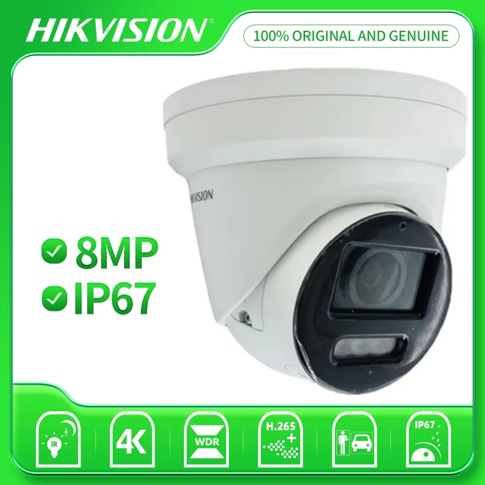Hikvision DS-2CD2387G2-LSU/SL 8MP ColorVu Strobe Light Audible Warning Fixed Turret Network Camera H.265+ WDR Full Color IP67
Hikvision DS-2CD2387G2-LSU/SL 8MP ColorVu Strobe Light Audible Warning Fixed Turret Network Camera H.265+ WDR Full Color IP67