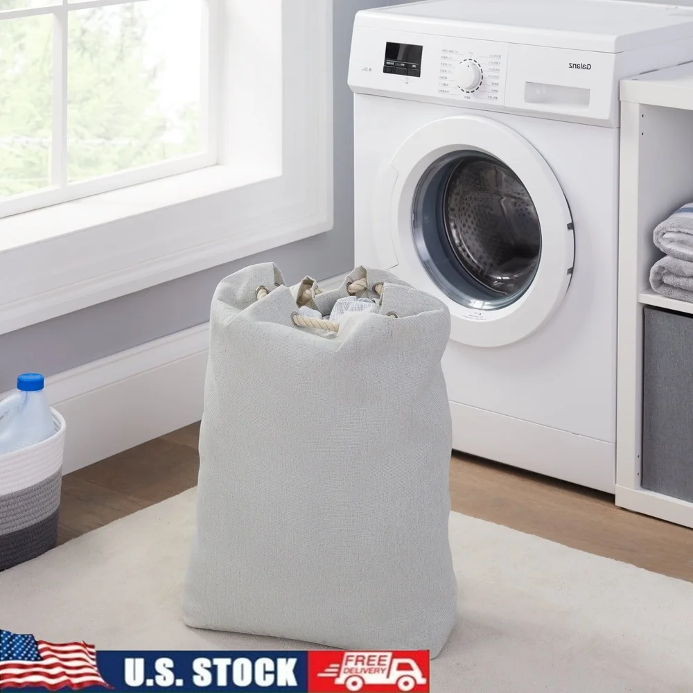 Durable Polyester Cotton Canvas Laundry Bag with Rope Drawstring Adjustable Back Strap Easy Carrying Unisex Use
Durable Polyester Cotton Canvas Laundry Bag with Rope Drawstring Adjustable Back Strap Easy Carrying Unisex Use