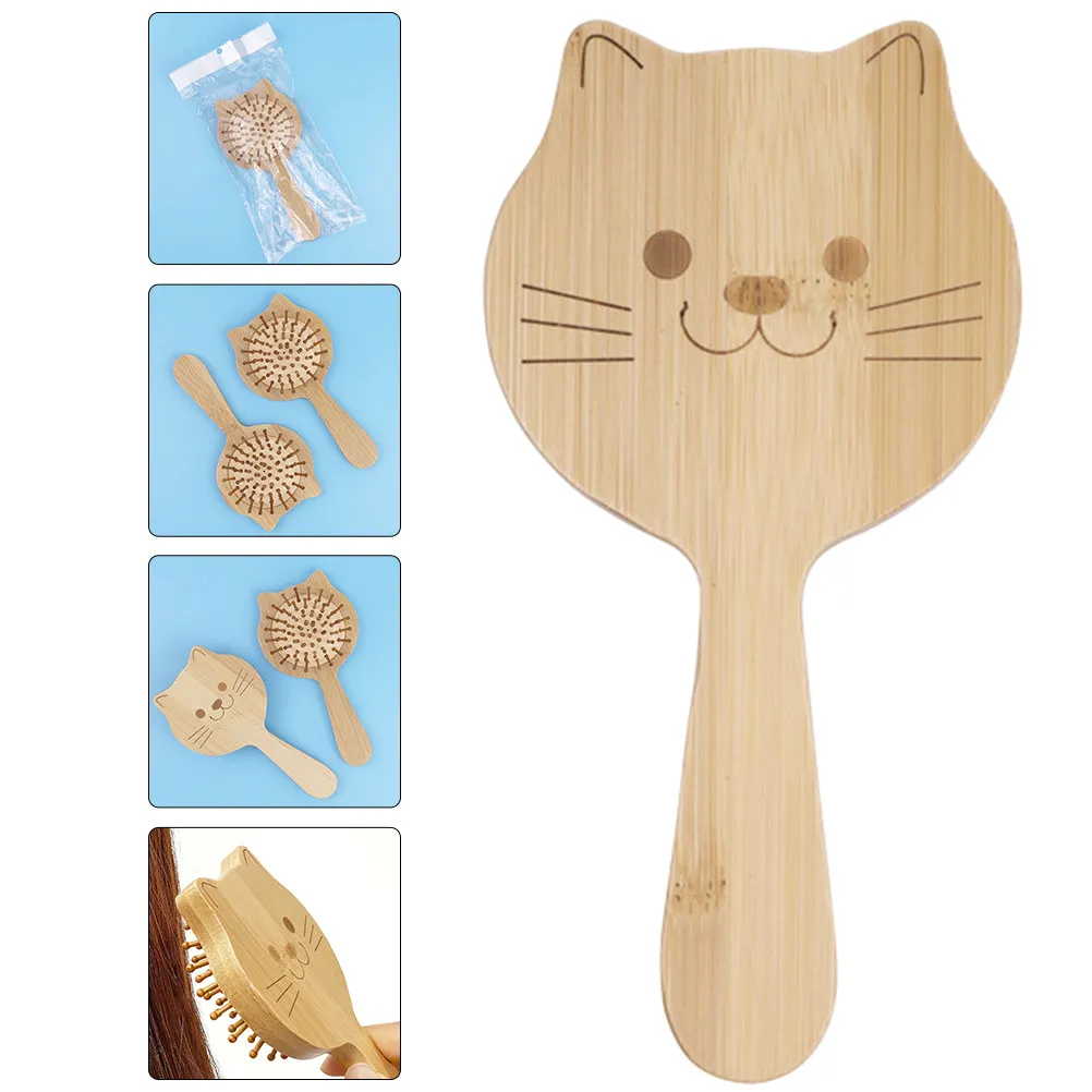 Massage Comb Bamboo Cartoon Cat Hair Brush Smooth Detangling Brush for Women Teen Styling Hair Tool Women Comb
Massage Comb Bamboo Cartoon Cat Hair Brush Smooth Detangling Brush for Women Teen Styling Hair Tool Women Comb