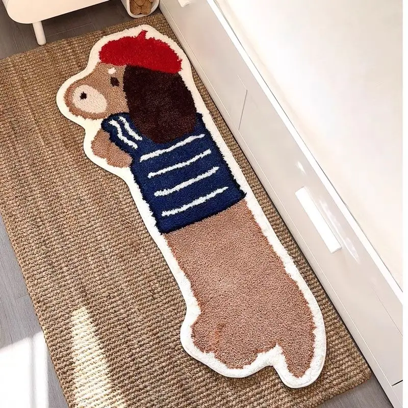 VIKAMA Милый напольный коврик в форме собаки с синими облаками и красной крышкой в скандинавском стиле, домашний прикроватный коврик, декор для входа, напольный коврик
VIKAMA Милый напольный коврик в форме собаки с синими облаками и красной крышкой в скандинавском стиле, домашний прикроватный коврик, декор для входа, напольный коврик