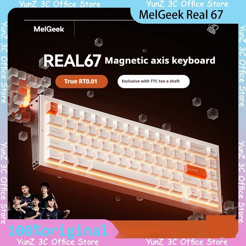 MelGeek Real 67, клавиатура с магнитной осью, индивидуальный переключатель, 8K RGB RT01, электронная спортивная игровая клавиатура Valorant, игровые аксессуары
MelGeek Real 67, клавиатура с магнитной осью, индивидуальный переключатель, 8K RGB RT01, электронная спортивная игровая клавиатура Valorant, игровые аксессуары