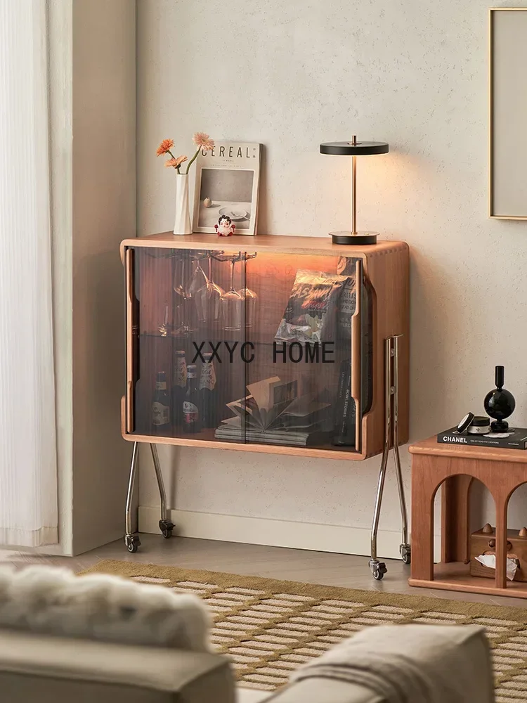 Шкаф для хранения вишневого дерева в гостиной, небольшая полка для вина
Шкаф для хранения вишневого дерева в гостиной, небольшая полка для вина