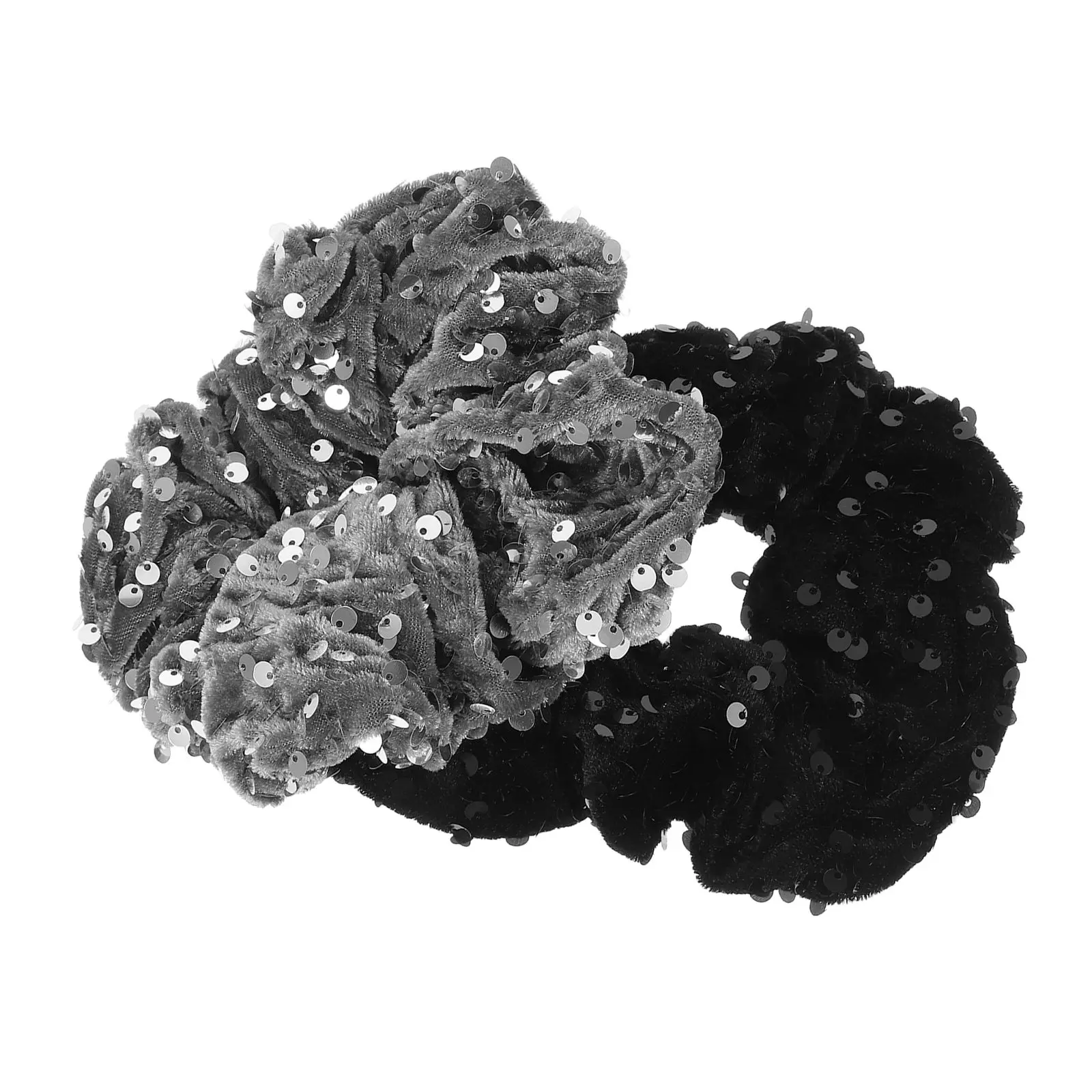 2 Pcs Sequin Hair Scrunchies Elastic Bands Black Silver Bulk Pack Hair Accessories Women Girls Ponytail Holders Large Ties
2 Pcs Sequin Hair Scrunchies Elastic Bands Black Silver Bulk Pack Hair Accessories Women Girls Ponytail Holders Large Ties