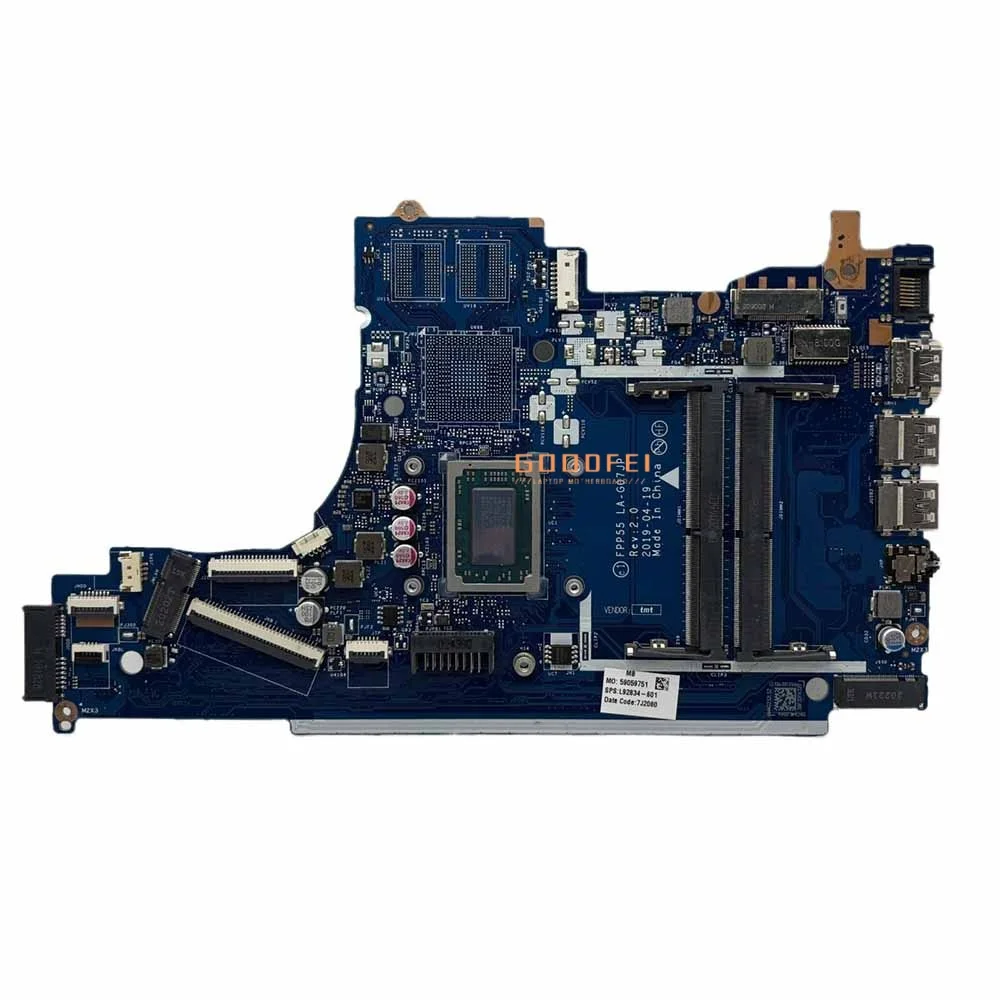 Laptop Motherboard CPU:R5 R7 AMD DDR4 FPP55 LA-G07JP For HP 15T-DB 15-DB 15-DX L46515-001 L46515-601 L51325-601 L51325-001
Laptop Motherboard CPU:R5 R7 AMD DDR4 FPP55 LA-G07JP For HP 15T-DB 15-DB 15-DX L46515-001 L46515-601 L51325-601 L51325-001