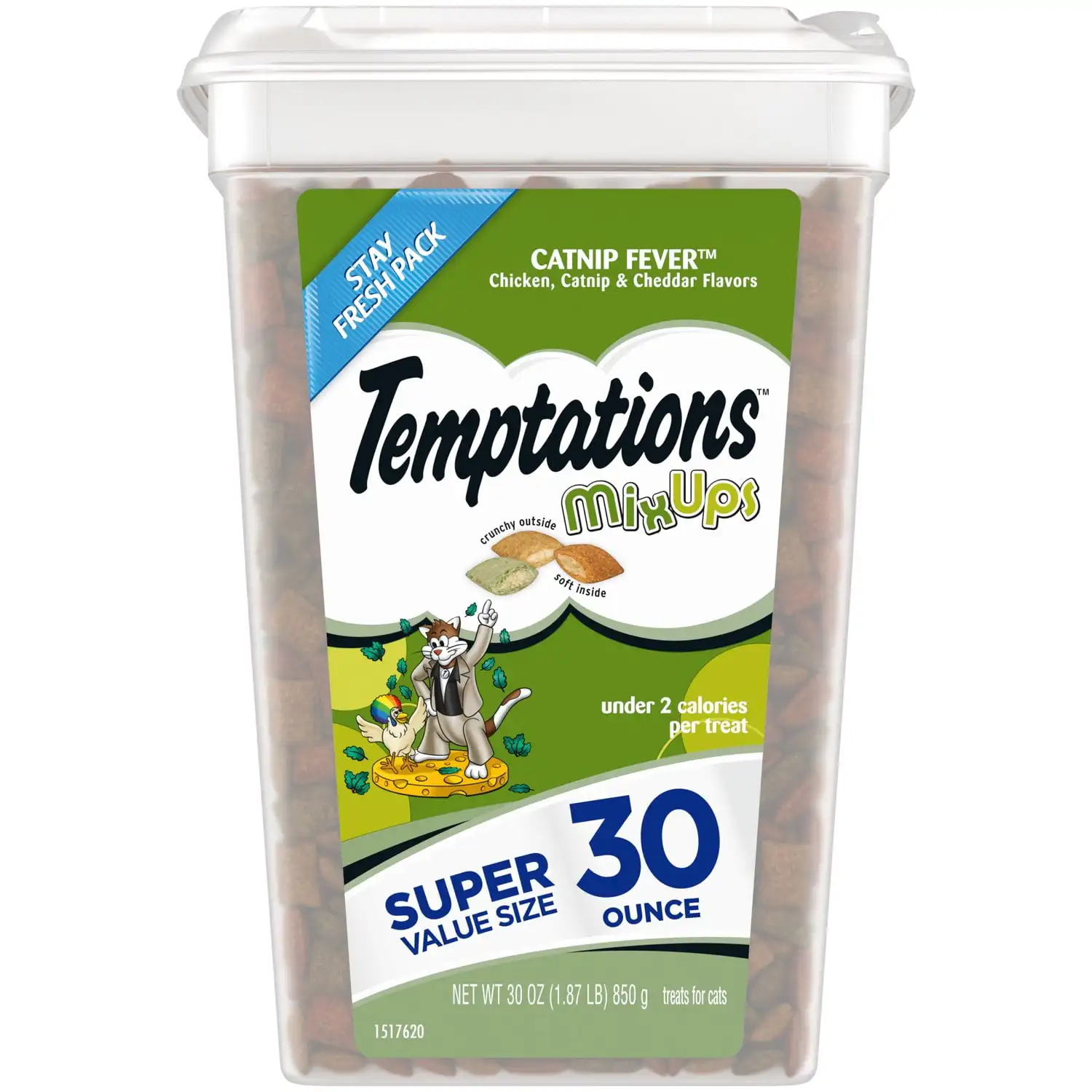Смесители Temptations со вкусом лихорадки с кошачьей мятой, хрустящие и мягкие сухие лакомства для кошек, ванна на 30 унций
Смесители Temptations со вкусом лихорадки с кошачьей мятой, хрустящие и мягкие сухие лакомства для кошек, ванна на 30 унций