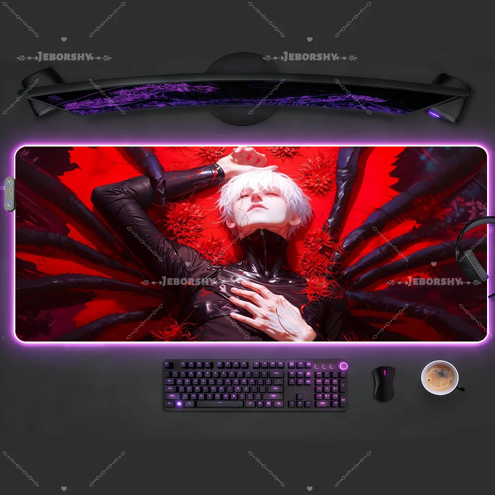 Red Black Anime RGB Desk Mat for Office & Gaming Setup
Red Black Anime RGB Desk Mat for Office & Gaming Setup