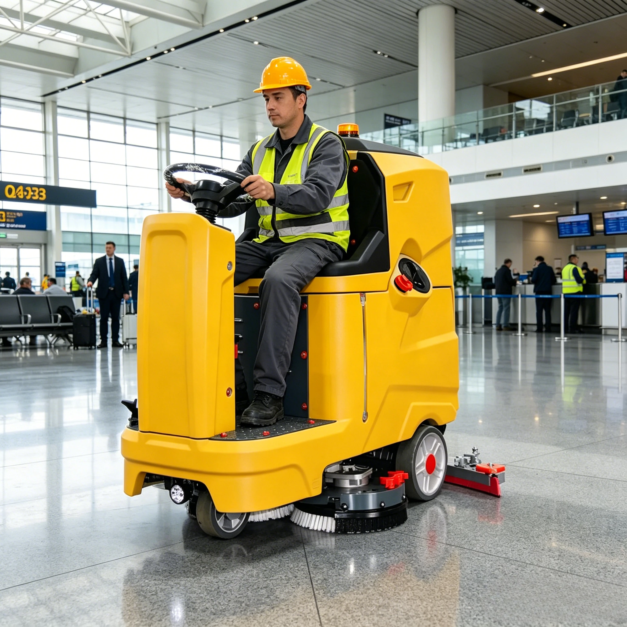Ride On Floor Scrubber Wet Dry 20 Inch Electric Floor Washer with Squeegee for Warehouse Supermarket Commercial Cleaner
Ride On Floor Scrubber Wet Dry 20 Inch Electric Floor Washer with Squeegee for Warehouse Supermarket Commercial Cleaner
