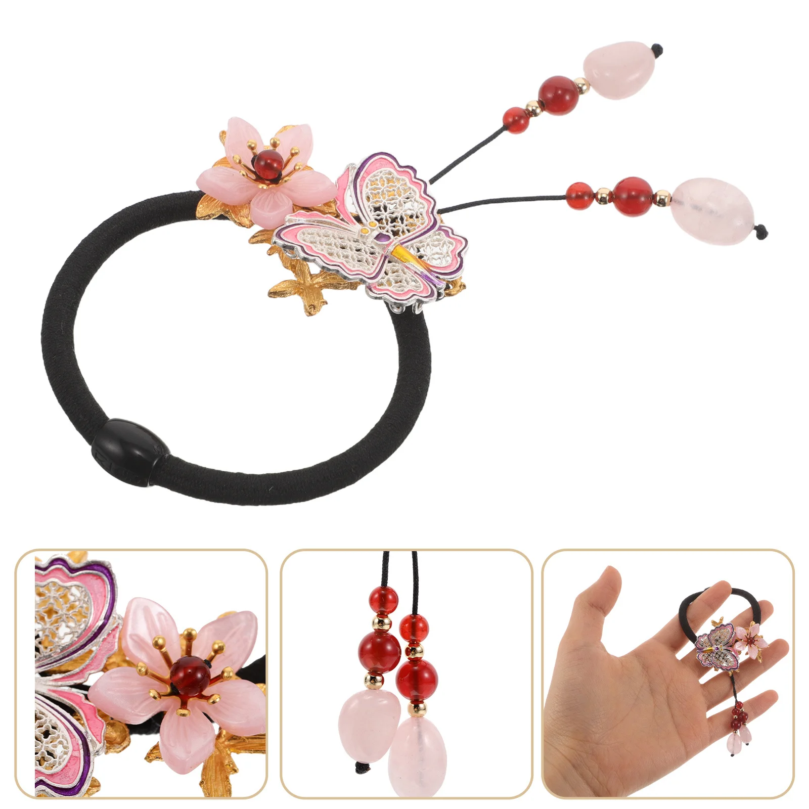 Retro Hair Band: Thick Elastic Chinese Style Hair Tie For Women Vintage Hanfu Accessories High Elasticity Ponytail
Retro Hair Band: Thick Elastic Chinese Style Hair Tie For Women Vintage Hanfu Accessories High Elasticity Ponytail