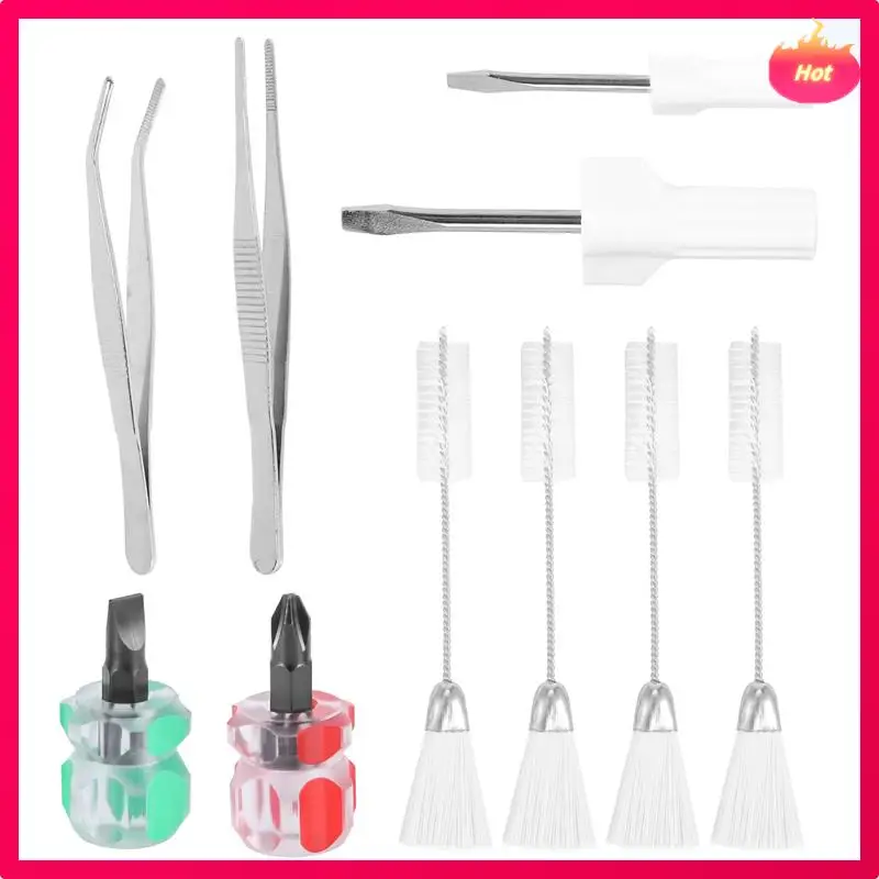 10Pcs Sewing Machine Cleaning Kit, Short Screwdriver, Flathead Cross Head Screwdrivers Sewing Machine Repair Tool
10Pcs Sewing Machine Cleaning Kit, Short Screwdriver, Flathead Cross Head Screwdrivers Sewing Machine Repair Tool