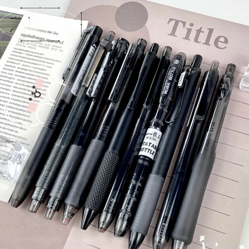 10pcs/set Casual Black Color Stationery Gel Pen for Kids 0.5mm Black Ink Simplicity Gel Pen Aesthetic Student Pen Back To School
10pcs/set Casual Black Color Stationery Gel Pen for Kids 0.5mm Black Ink Simplicity Gel Pen Aesthetic Student Pen Back To School