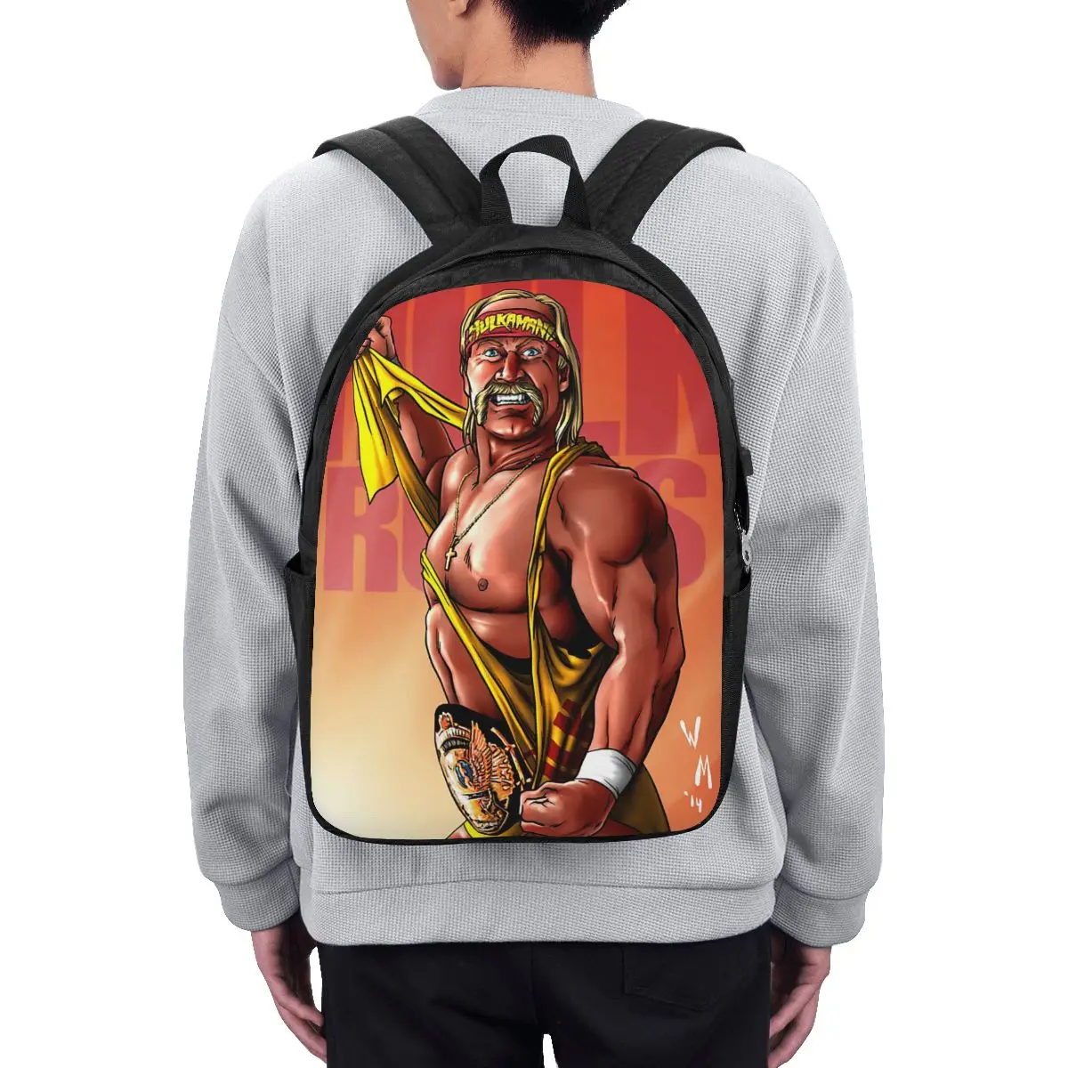 Hulk Hogan Hulkamania Backpack Travel Notebook Bag Computer College Student School Bag Laptop Shoulder Bags for Men Women
Hulk Hogan Hulkamania Backpack Travel Notebook Bag Computer College Student School Bag Laptop Shoulder Bags for Men Women
