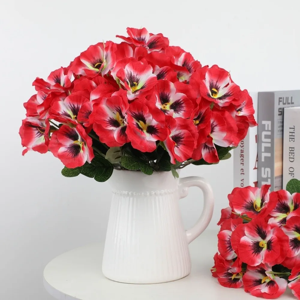 D9 Silk Cloth Artificial Pansy Flowers Dyed Edged DIY Floral Flower Bouquet Soft Realistic Artificial Flowers Valentine Day Gift
D9 Silk Cloth Artificial Pansy Flowers Dyed Edged DIY Floral Flower Bouquet Soft Realistic Artificial Flowers Valentine Day Gift