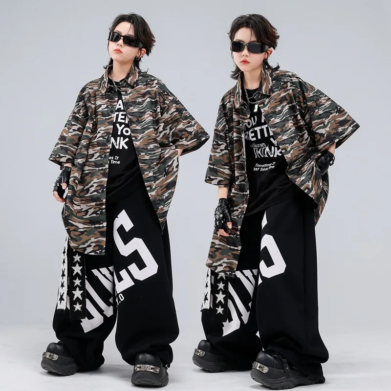 New Hip Hop Clothes for Boys Street Dance Shorts Sleeve Tops Black Pants Group Jazz Performance Costume Stage Wear Fashion Set
New Hip Hop Clothes for Boys Street Dance Shorts Sleeve Tops Black Pants Group Jazz Performance Costume Stage Wear Fashion Set