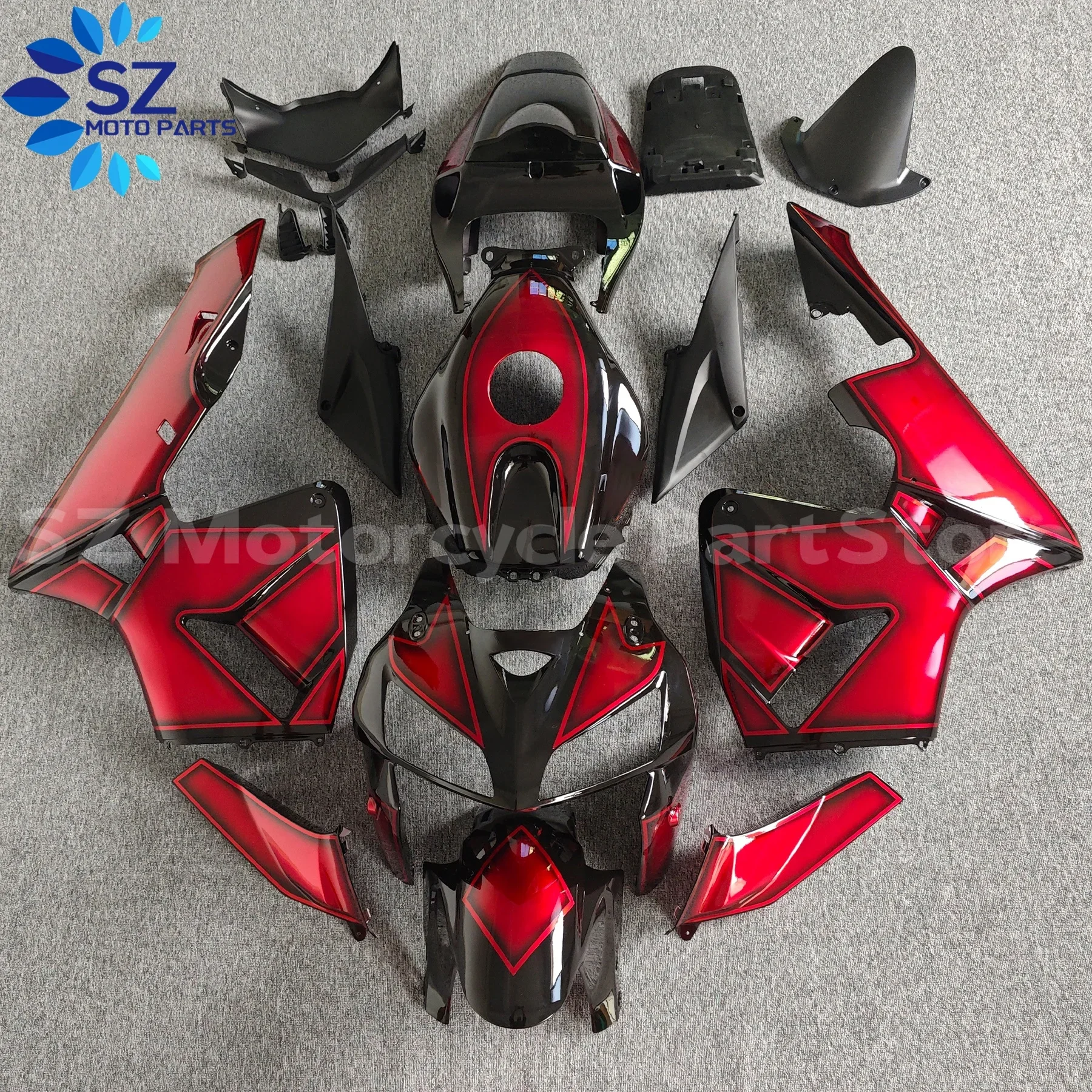 Motorcycle Fairings Kit for HONDA CBR600RR F5 2005 2006 CBR 600RR 05 06 CBR600 Injection Hot Red Black Bodywork Set
Motorcycle Fairings Kit for HONDA CBR600RR F5 2005 2006 CBR 600RR 05 06 CBR600 Injection Hot Red Black Bodywork Set
