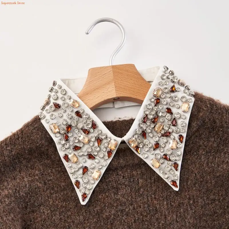 Q5WE Elegant False Collar Neck Accessory Pointed Lapel Collar for Office Women Blouse
Q5WE Elegant False Collar Neck Accessory Pointed Lapel Collar for Office Women Blouse