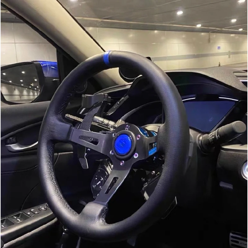 13 Inch Premium Leather Racing Sport Steering Wheel Universal Interior Mod Parts
13 Inch Premium Leather Racing Sport Steering Wheel Universal Interior Mod Parts