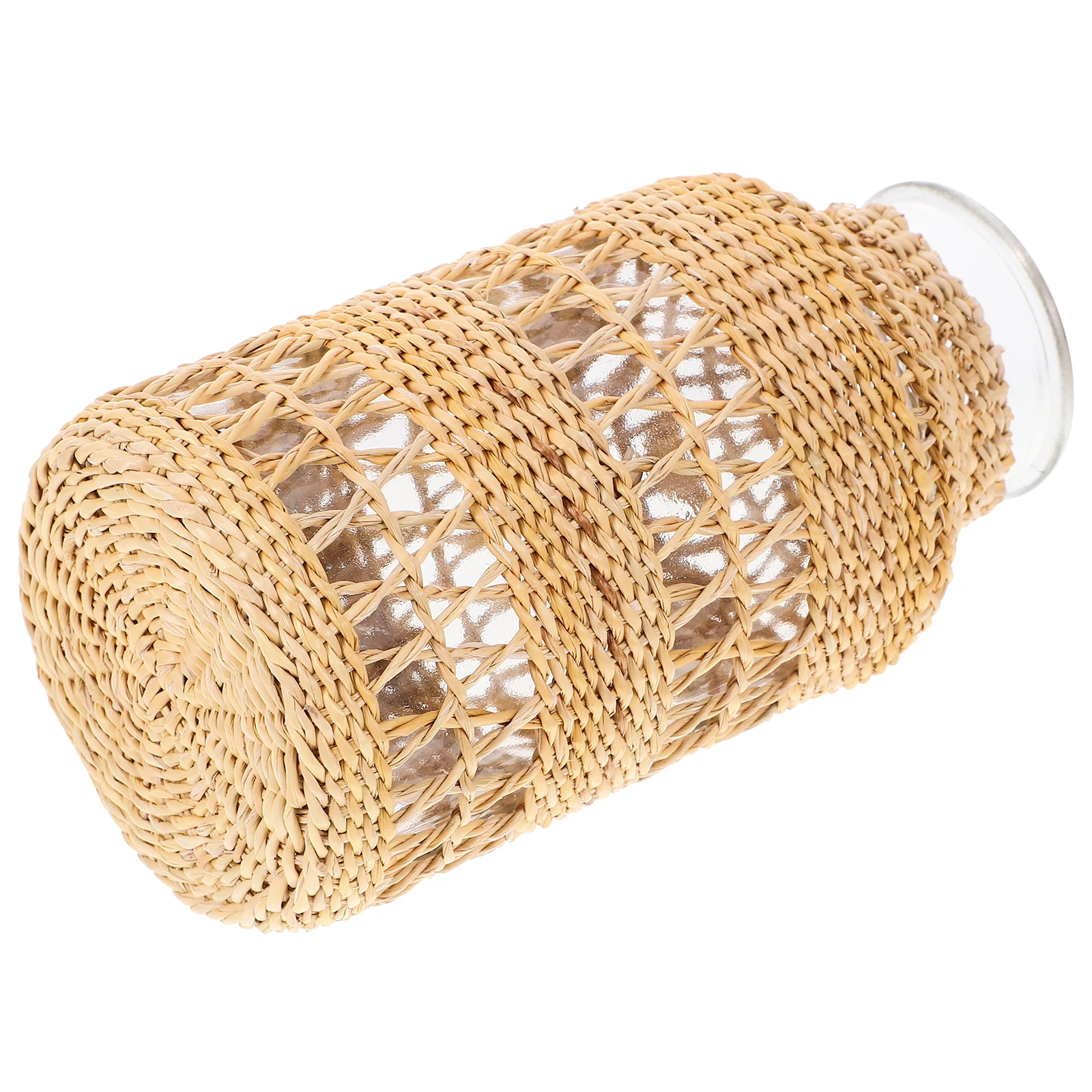 Rattan Woven Glass Vase Rustic Simple Decorative Flower Vase Creative Desktop Plant Container Home Decor Woven Flower Planter
Rattan Woven Glass Vase Rustic Simple Decorative Flower Vase Creative Desktop Plant Container Home Decor Woven Flower Planter
