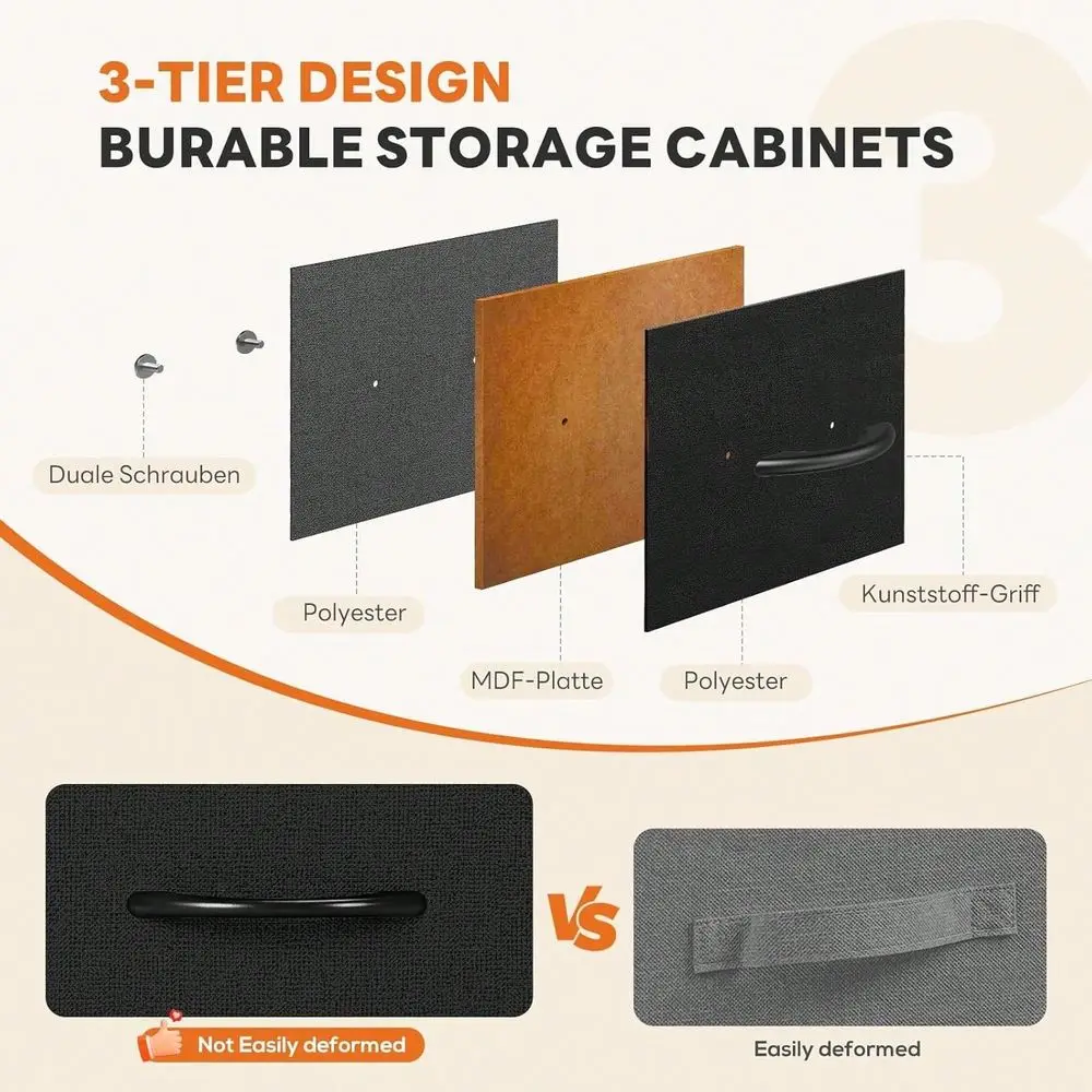 7 Drawers Dresser For Bedroom, Fabric Storage Tower For Living Room, Entryway Sturdy Steel Frame, Wooden Top Easy Pull Fabric B
7 Drawers Dresser For Bedroom, Fabric Storage Tower For Living Room, Entryway Sturdy Steel Frame, Wooden Top Easy Pull Fabric B